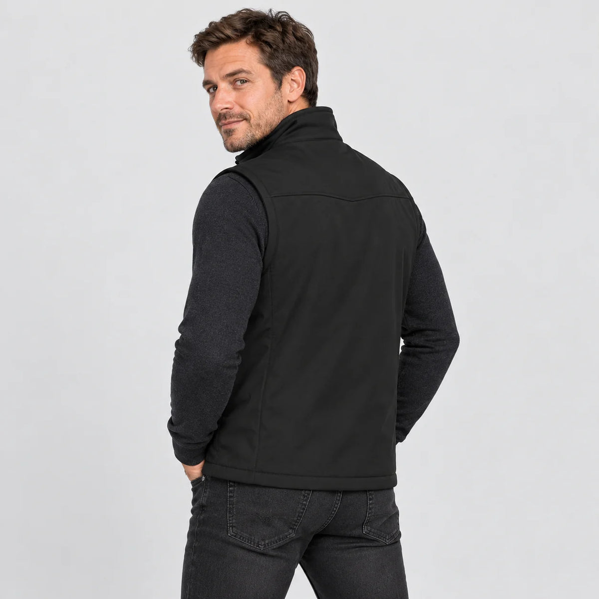Gilet riscaldato outdoor PyreFit Relior, vista posteriore
