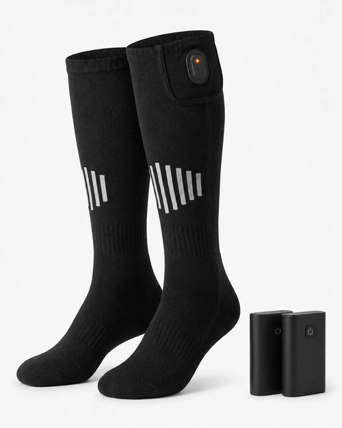 Calze riscaldate con batteria