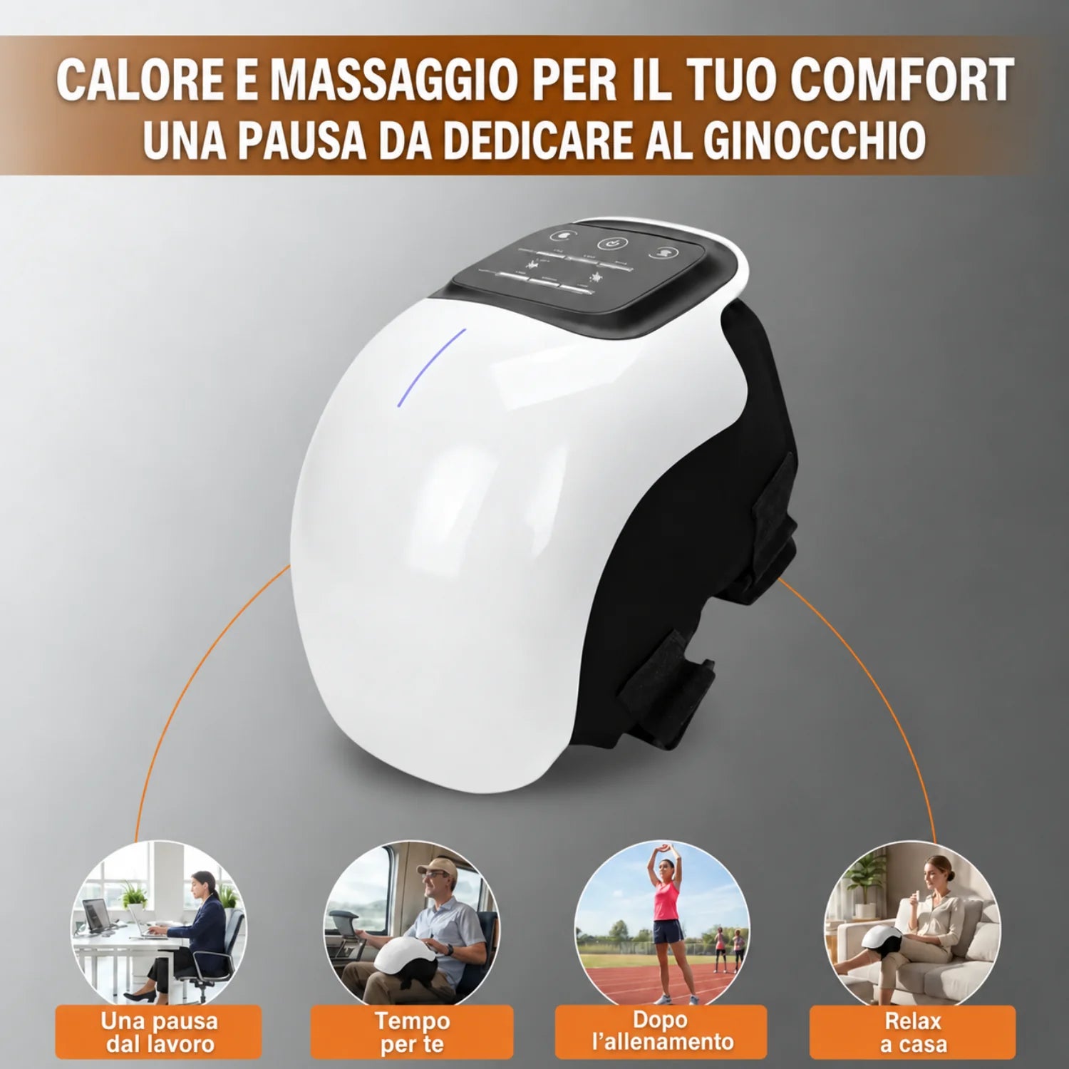 Dedica un momento di comfort alle ginocchia