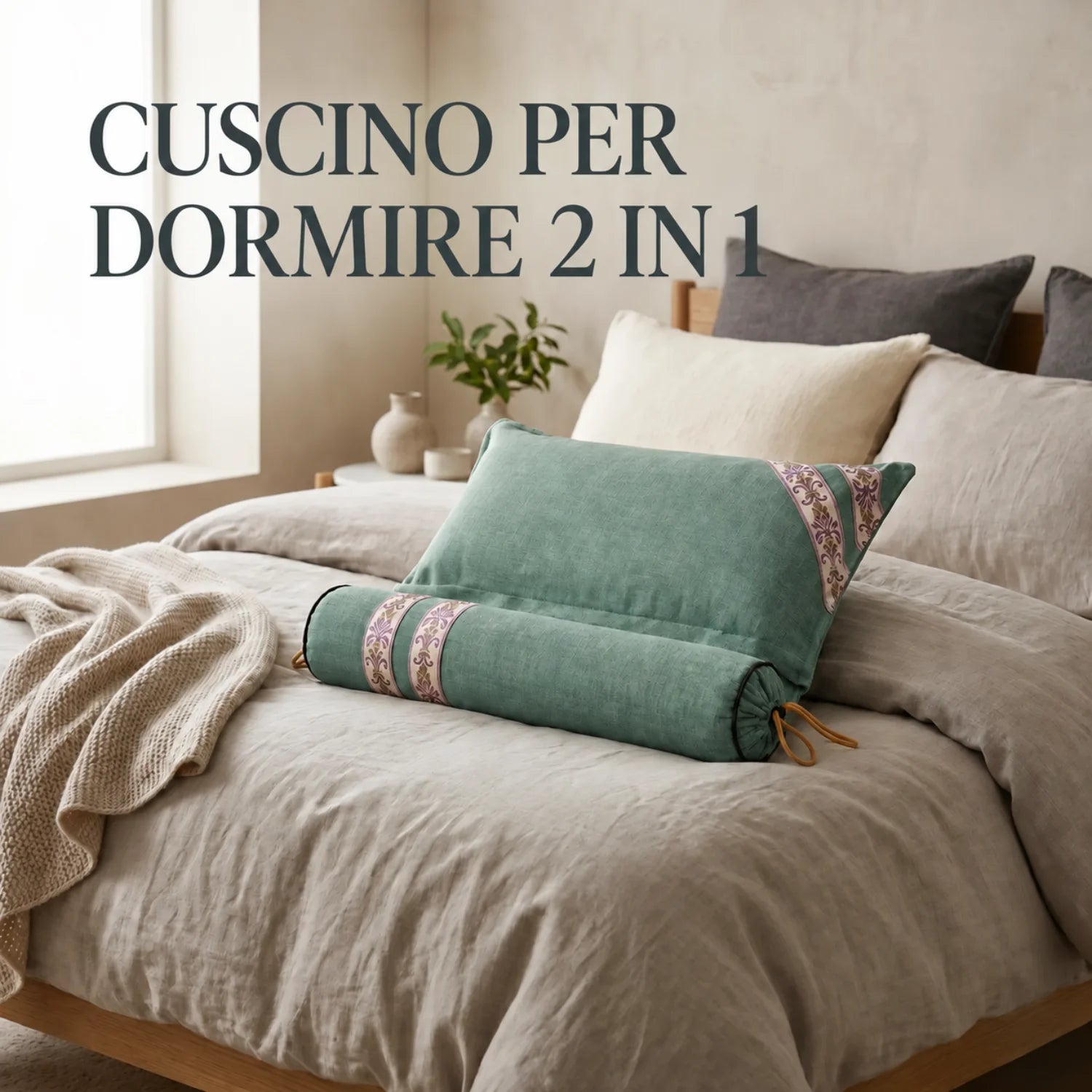 Un cuscino, due modi di riposare
