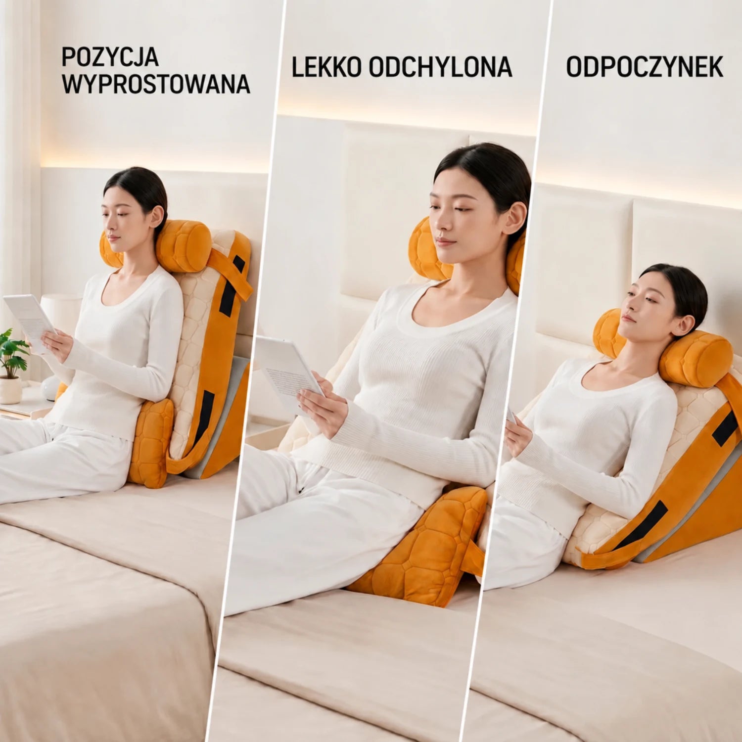Jedna poduszka, różne pozycje