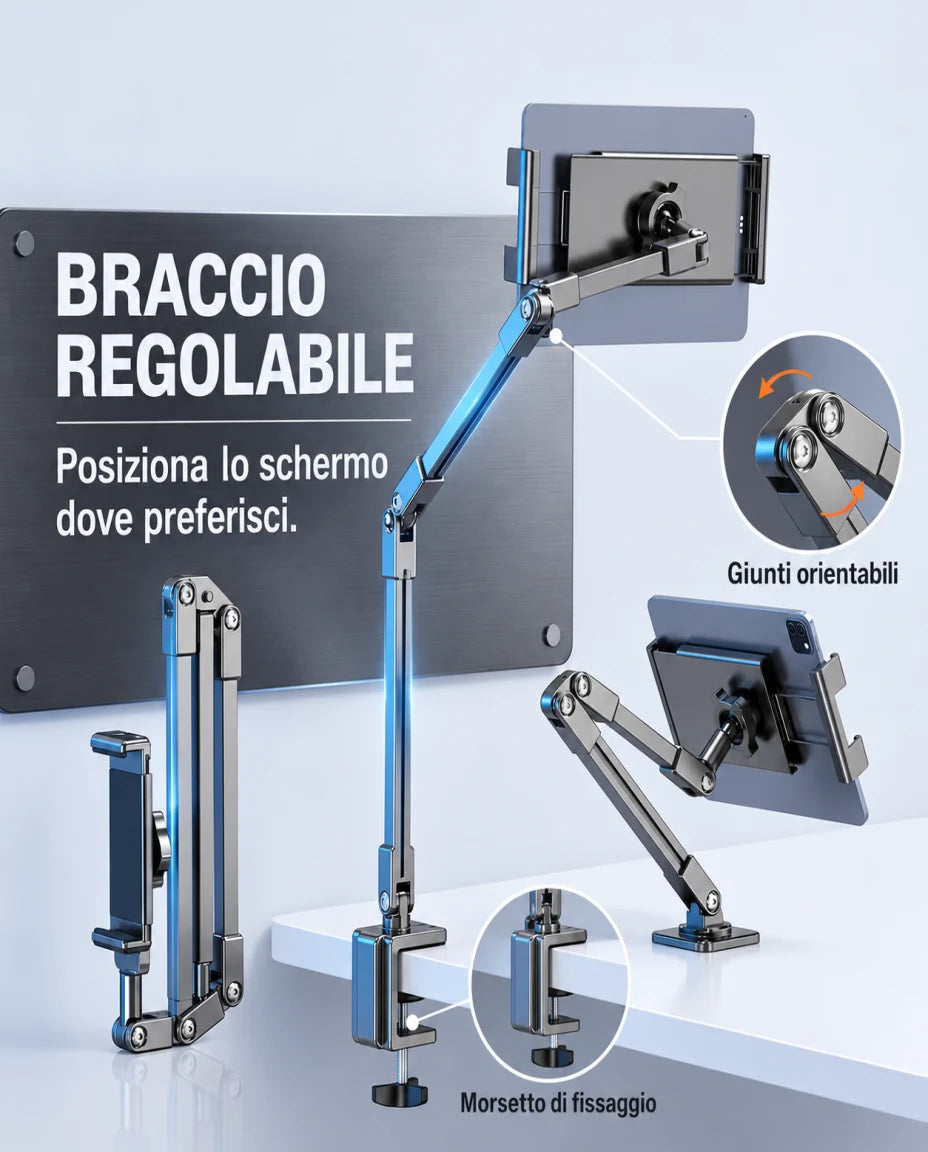 Snodi regolabili e fissaggio pratico