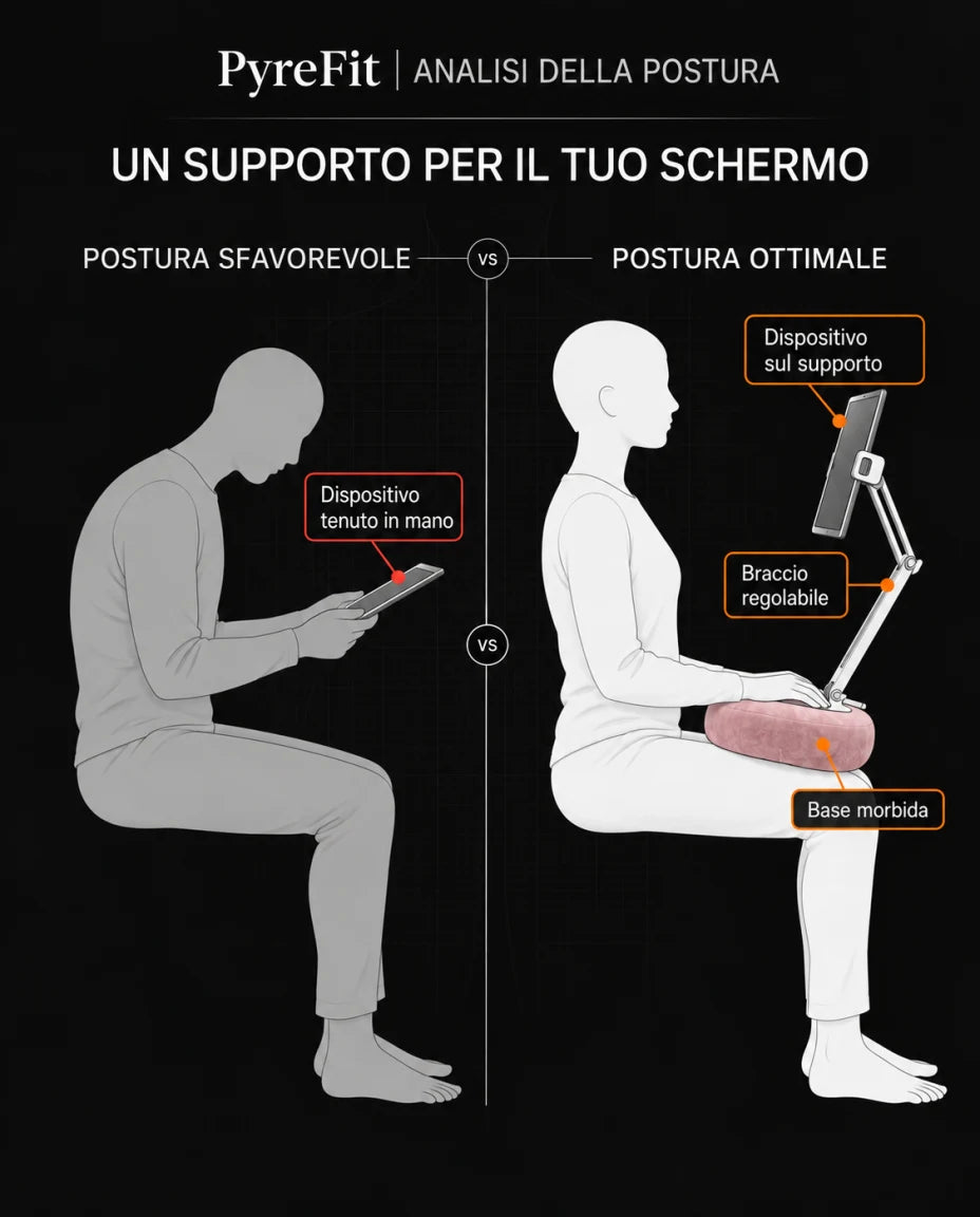 Più comodo per collo e polsi