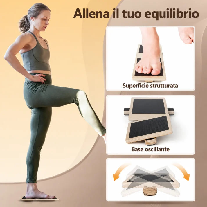 Una forma compatta per esercitare l’equilibrio