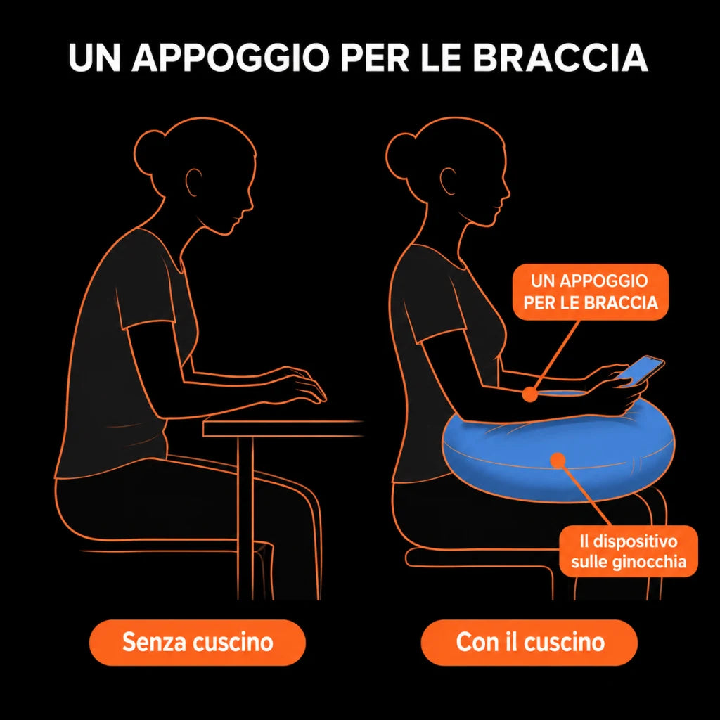 Un appoggio per le braccia fa la differenza