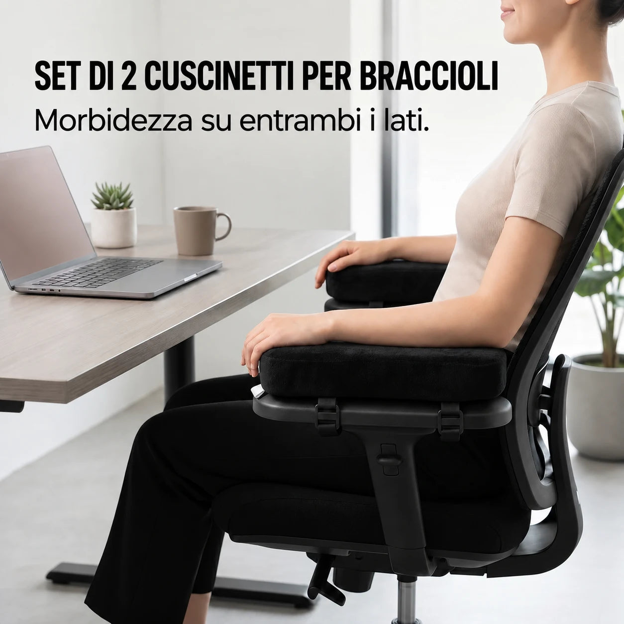 Più comfort su entrambi i braccioli