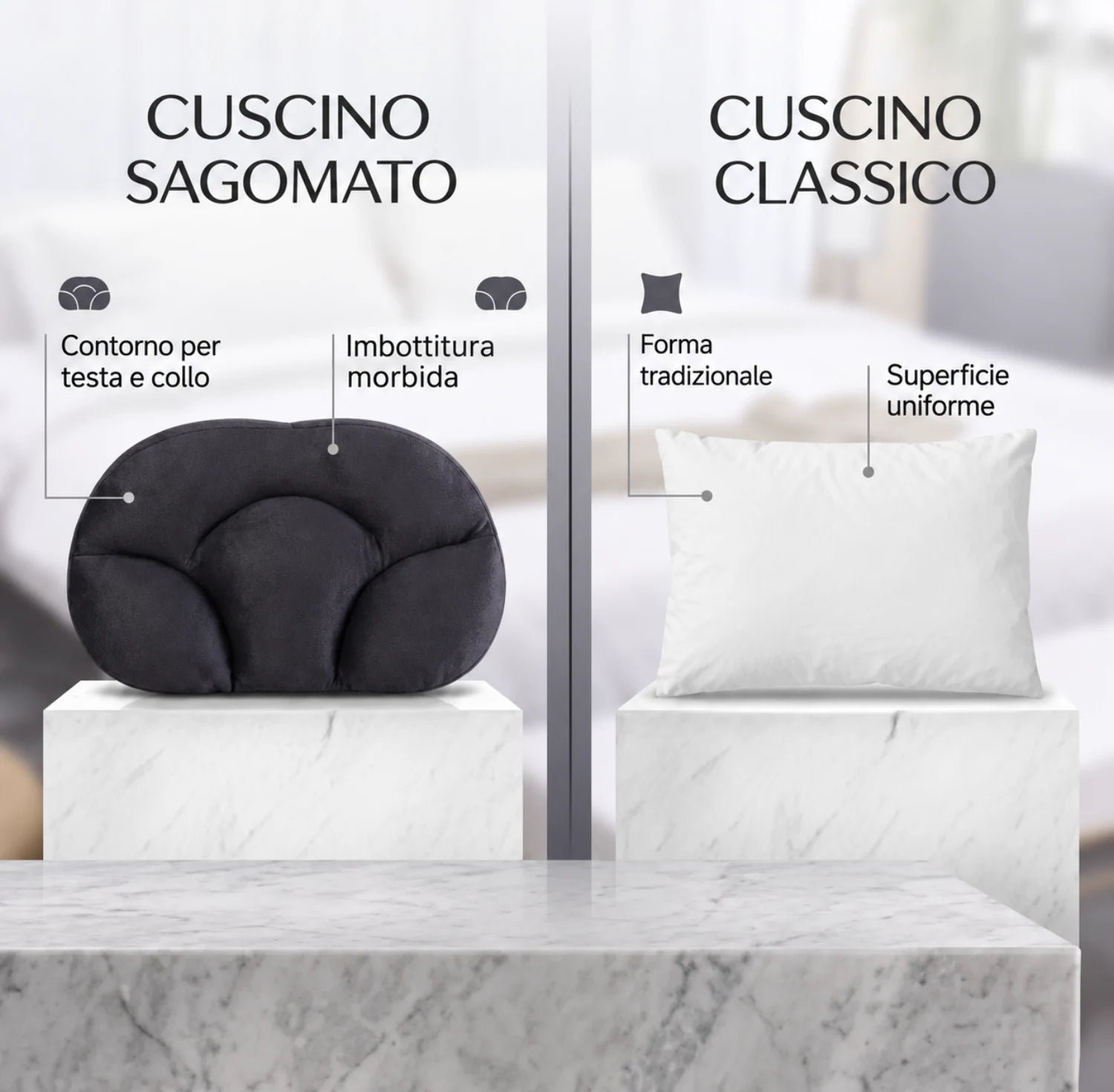 Una forma diversa dal solito cuscino