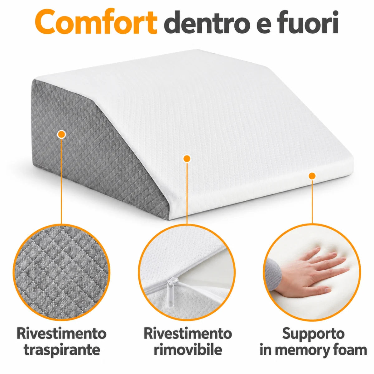 Un appoggio rialzato per le gambe