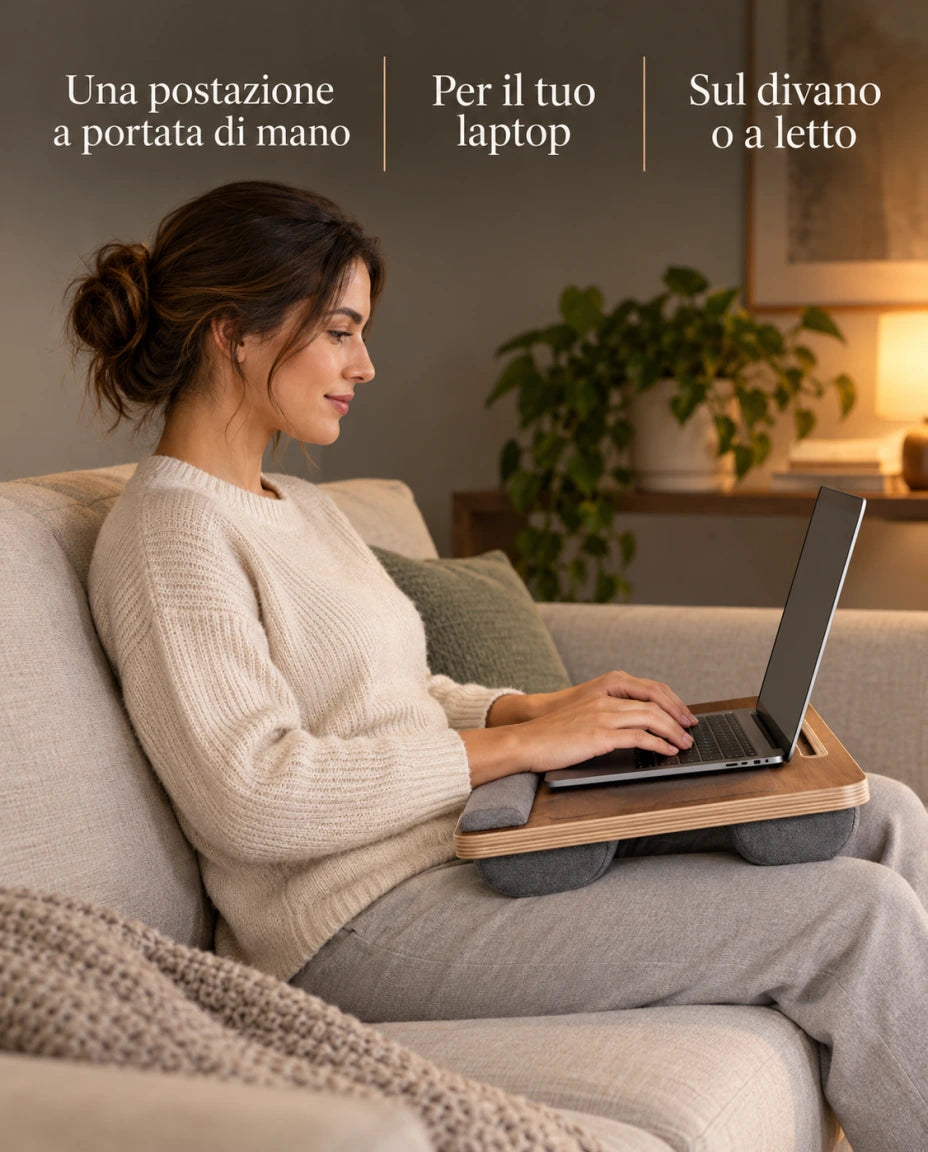 Una base più comoda per il portatile