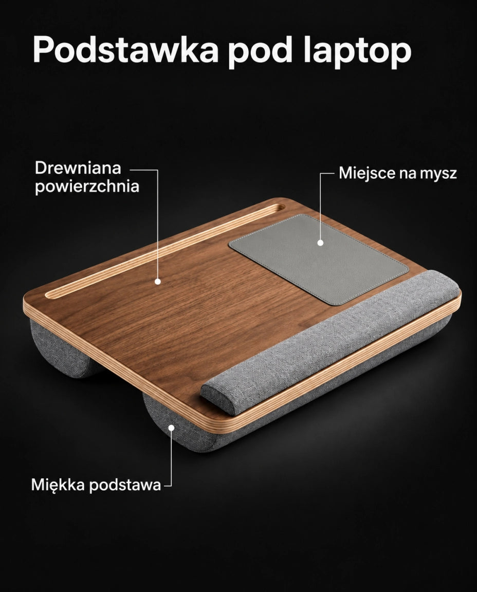 Więcej komfortu między laptopem a nogami