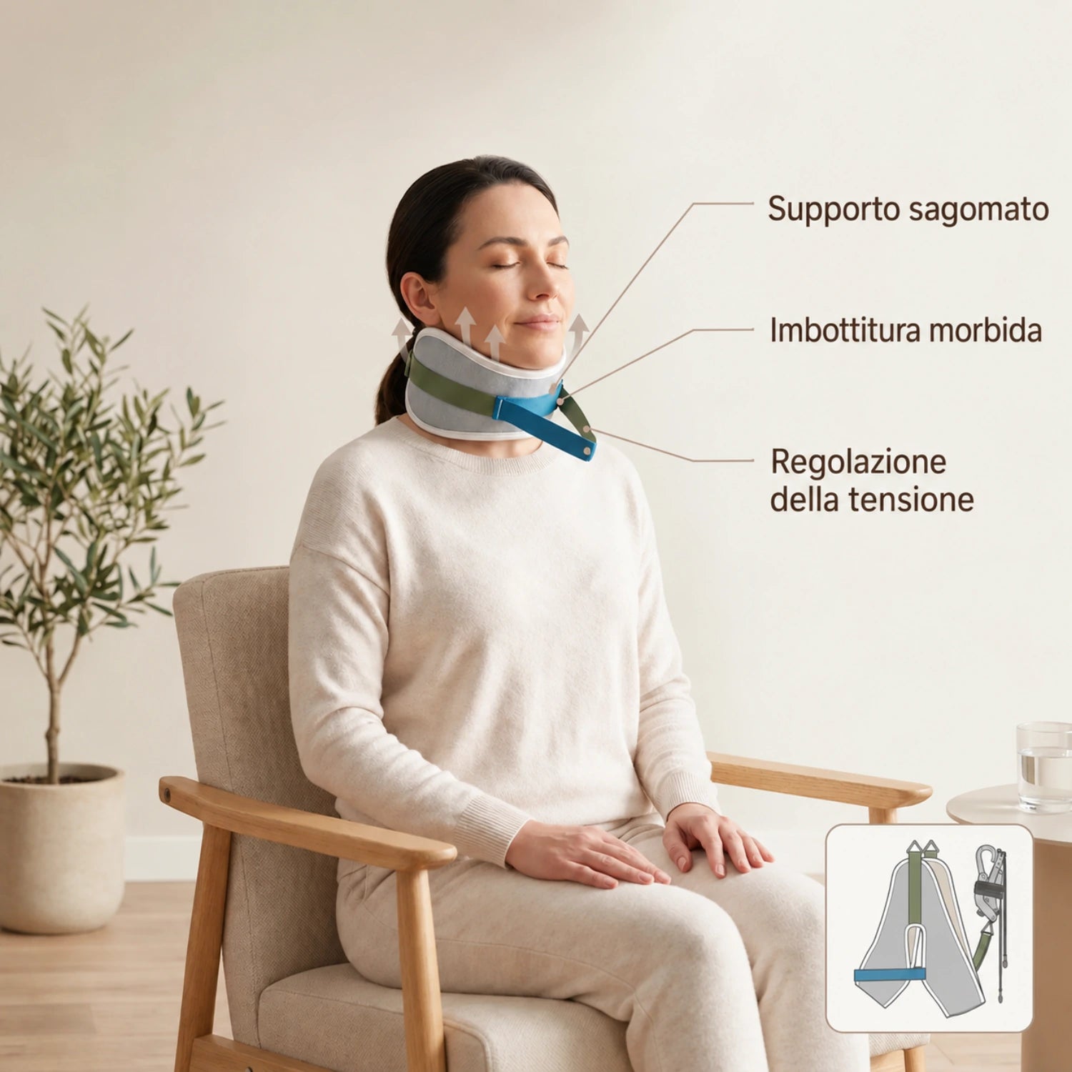Pensato per un sostegno delicato