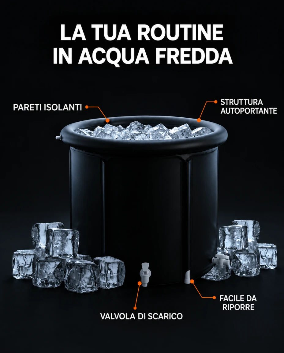 Una vasca per la tua routine con acqua fredda