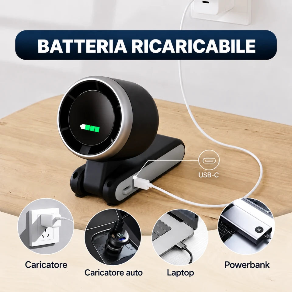 Display digitale e ricarica USB-C