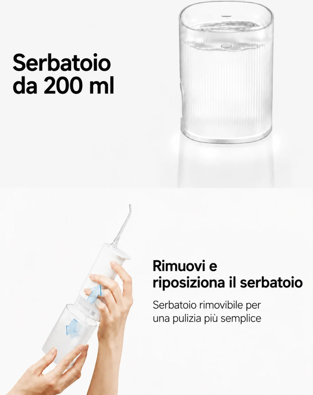 Compatto e semplice da organizzare