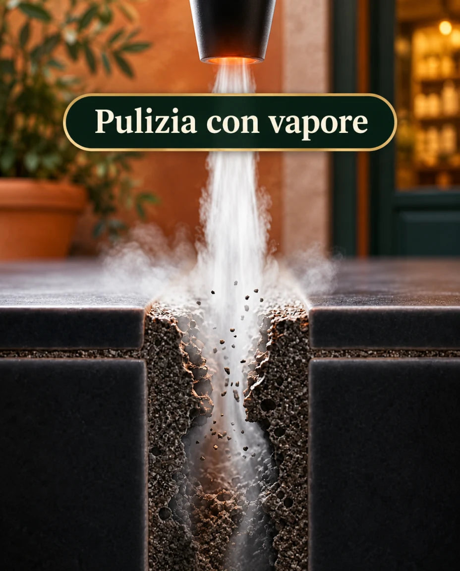 Vapore caldo per una pulizia mirata