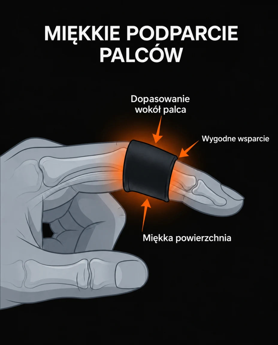 Miękki ucisk wokół palców