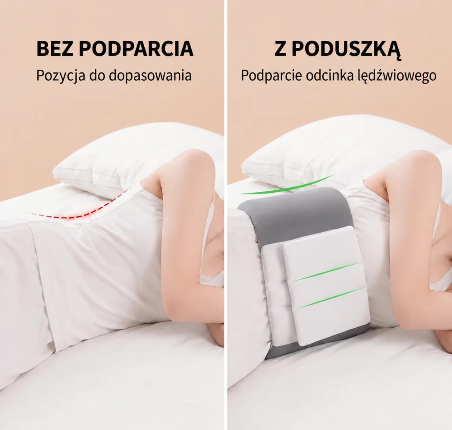 Podparcie w przestrzeni przy talii