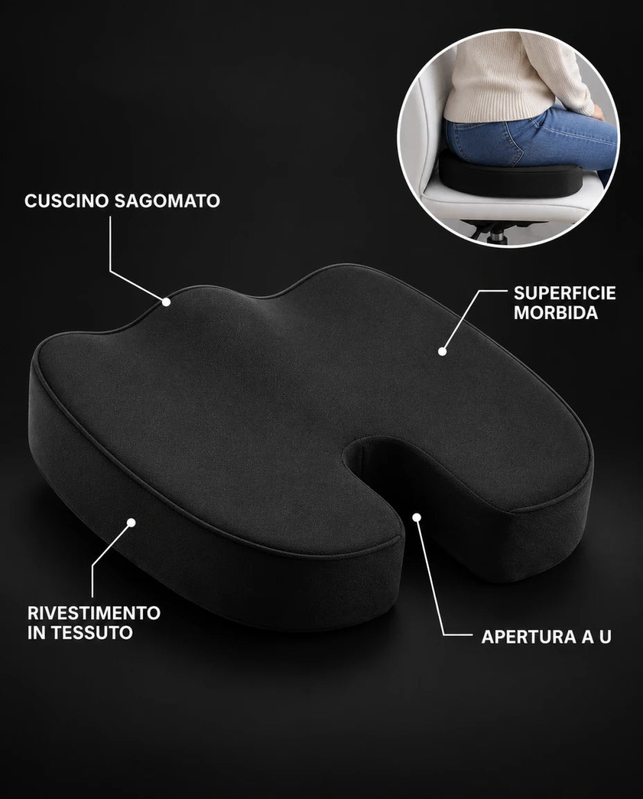 Memory foam che si adatta e ritorna in forma