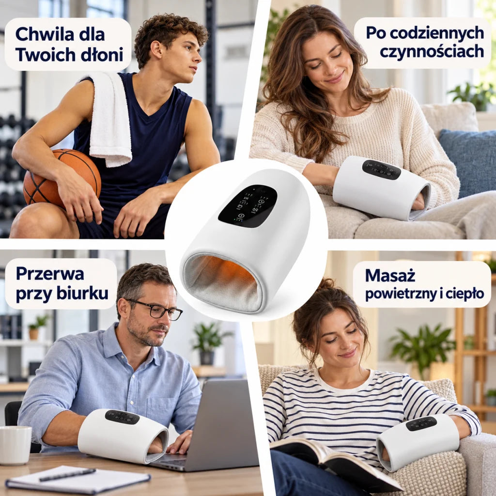 Przyjemna chwila masażu dłoni