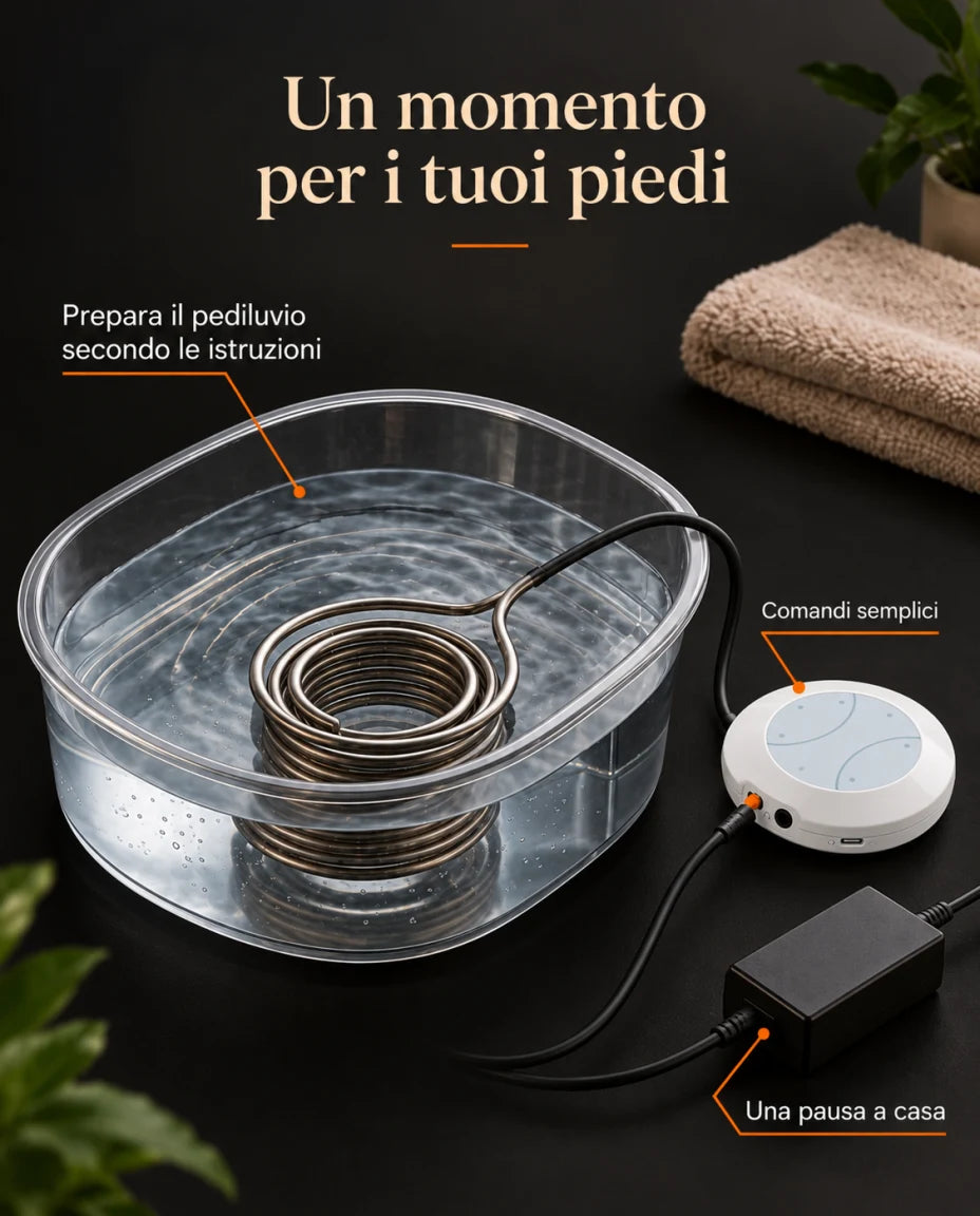 Un momento di comfort per i piedi