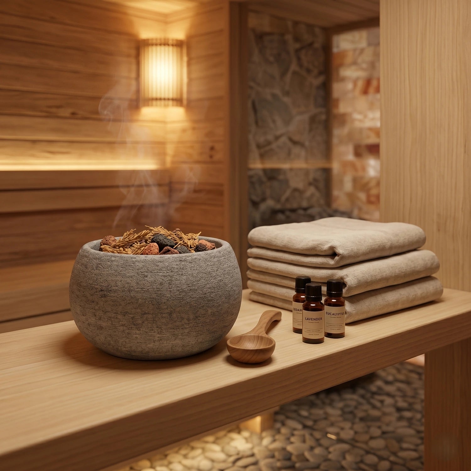 Un’atmosfera da spa, a casa