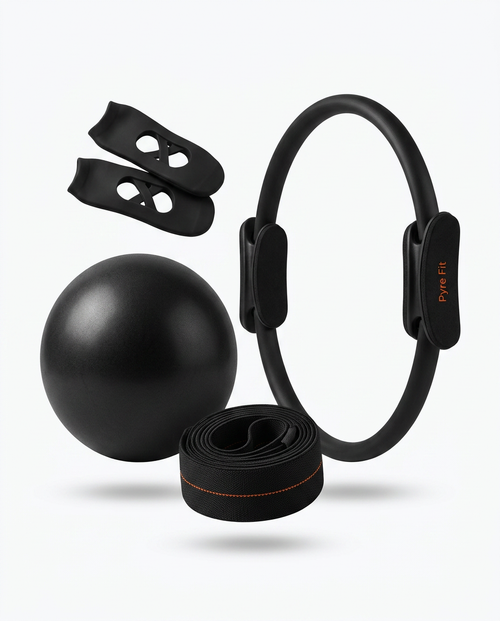 Pilates Fitness Ring, Ball and Resistance Band Set