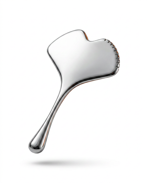 Stainless Steel Facial Massage Tool for Skin Cooling & Sculpting