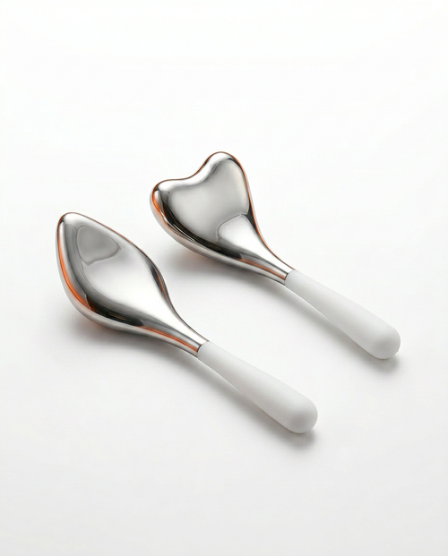 Stainless Steel Cooling Eye Massage Tool for Skin Refresh & Relaxation