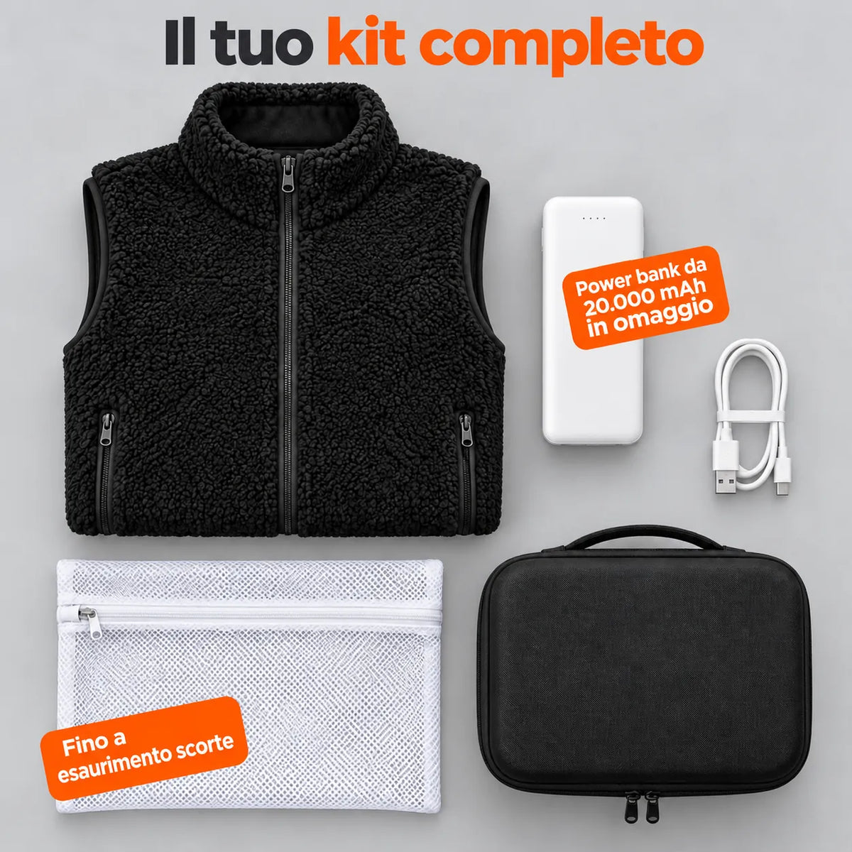 PyreFit Amparo – Gilet riscaldato in sherpa
