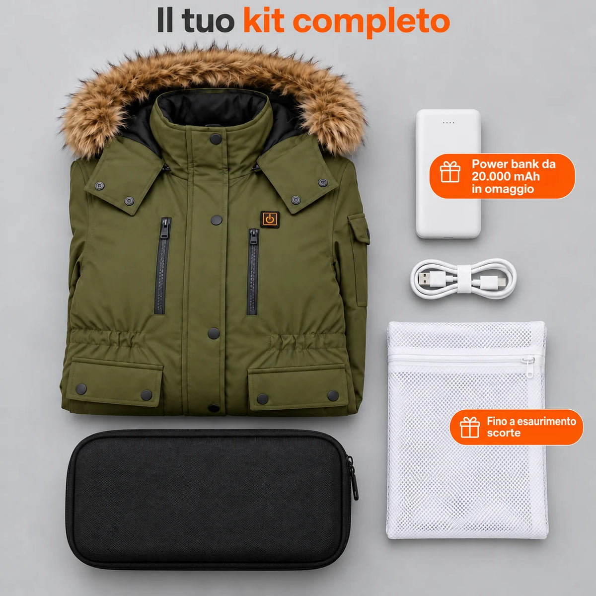 PyreFit Apexor – Cappotto invernale riscaldato da donna