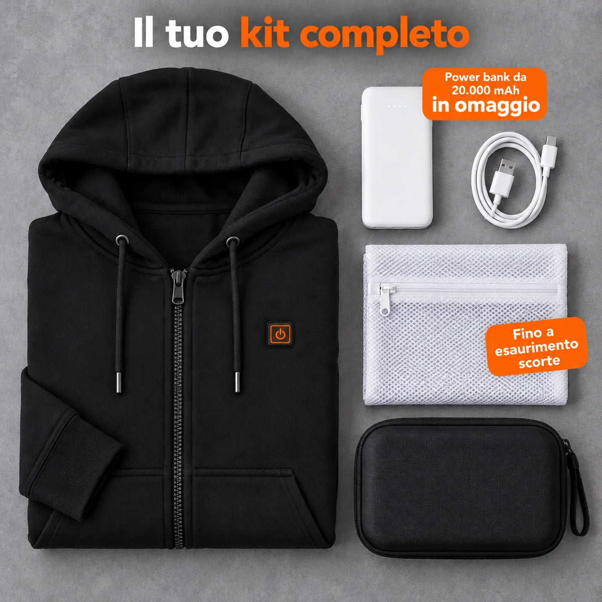 PyreFit Cosaro – Felpa riscaldata da donna con zip