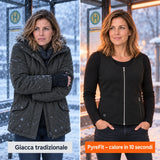 Confronto: giacca invernale classica e Duvaro con riscaldamento