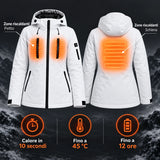 Parka riscaldato da donna PyreFit Glacio: zone riscaldanti su petto e schiena