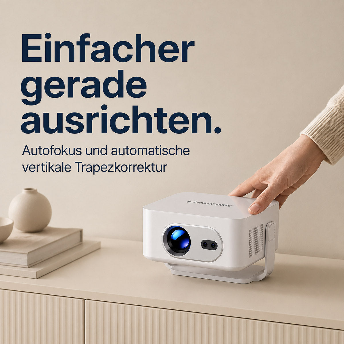 Magcubic HY300MAX – Einfacher gerade ausrichten.