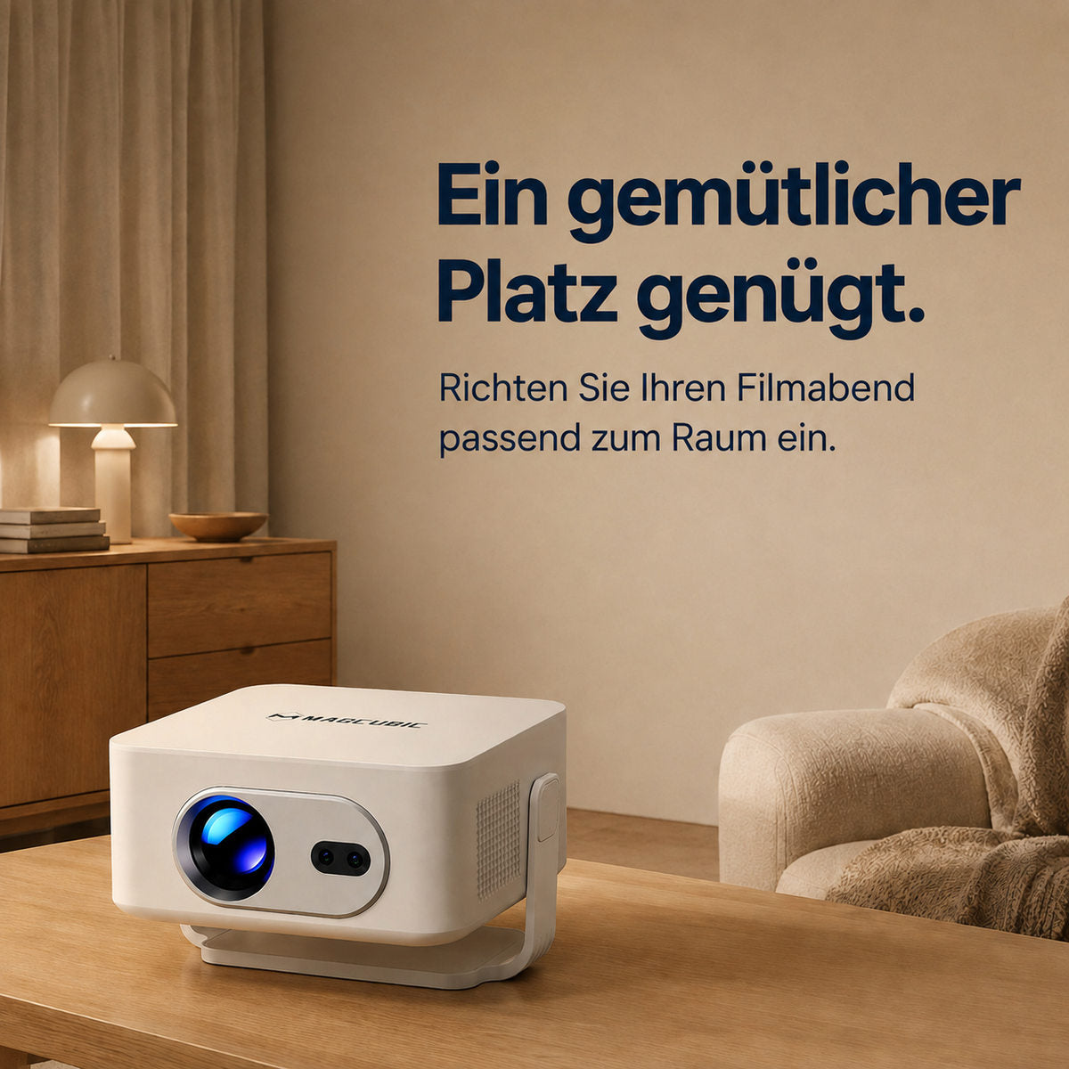 Magcubic HY300MAX – Ein gemütlicher Platz genügt.