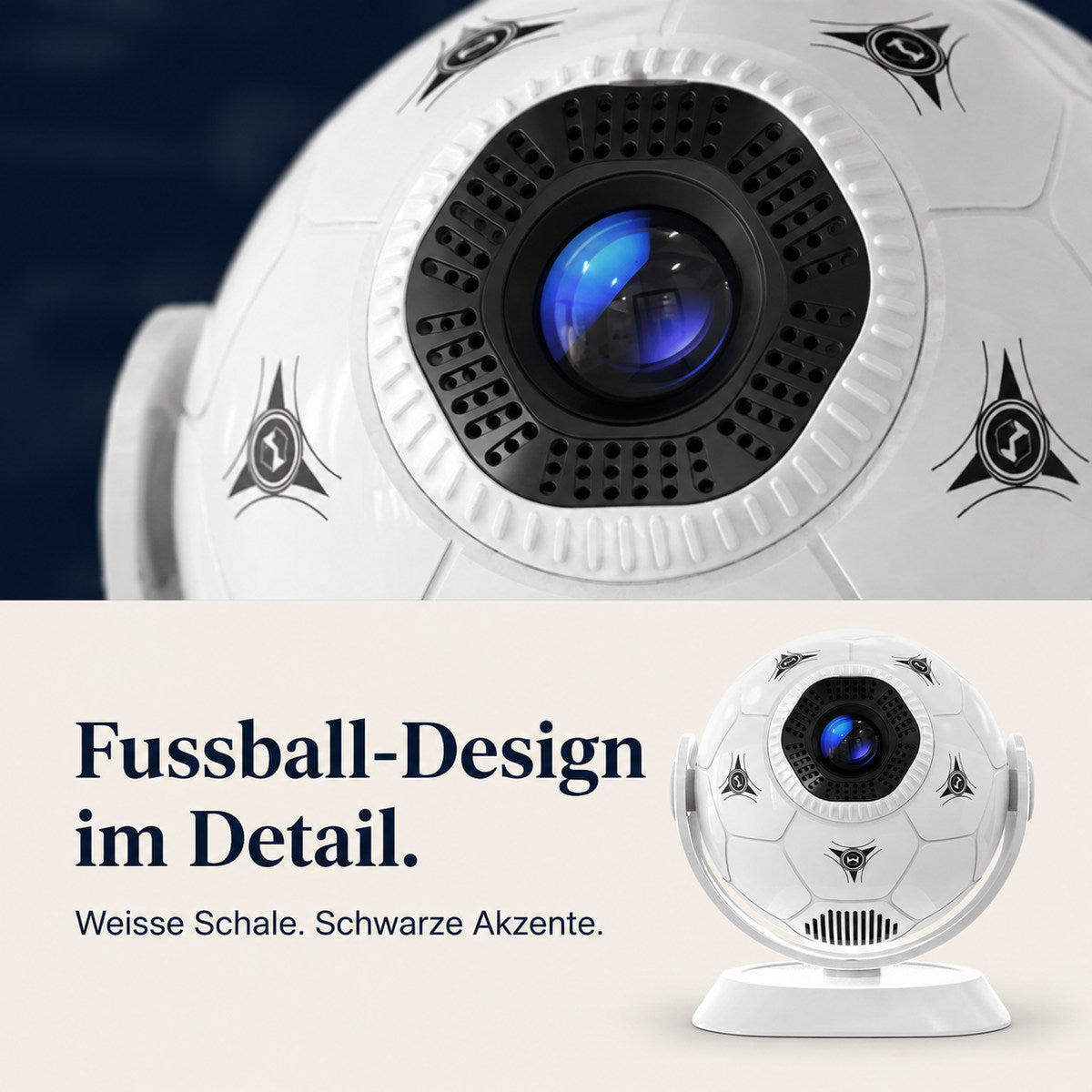 Magcubic HY300F – Fussball-Design im Detail.