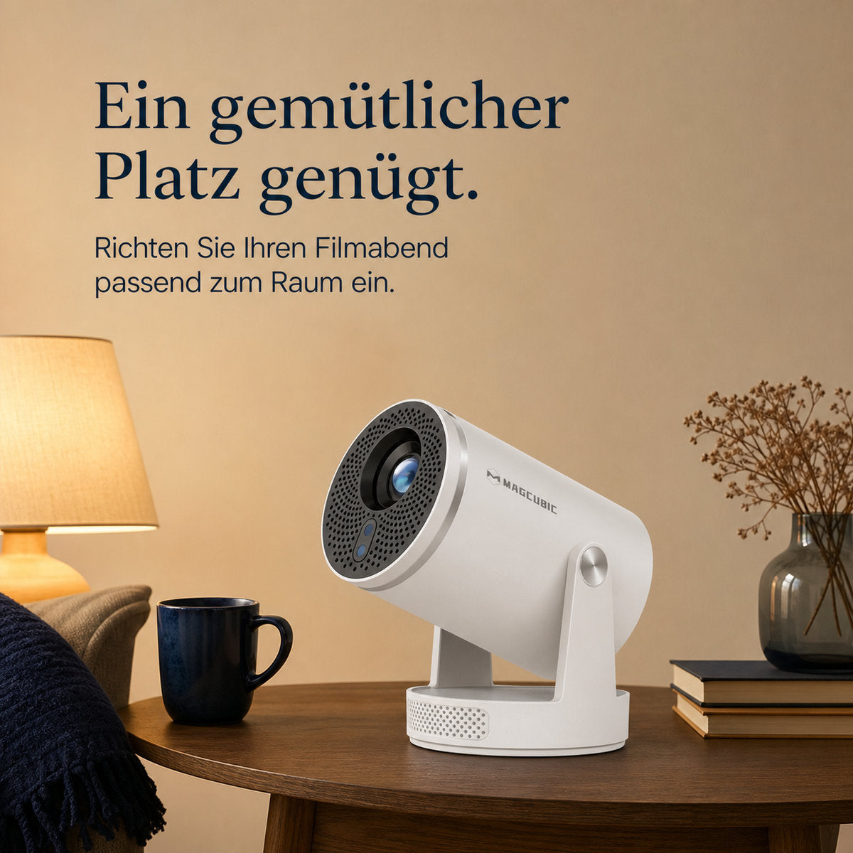Magcubic HY320Pro – Ein gemütlicher Platz genügt.
