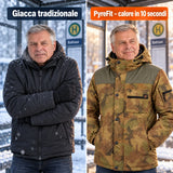 Confronto: giacca invernale classica e Mistro con riscaldamento