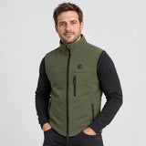 Gilet riscaldato unisex PyreFit Allora, vista frontale con modello