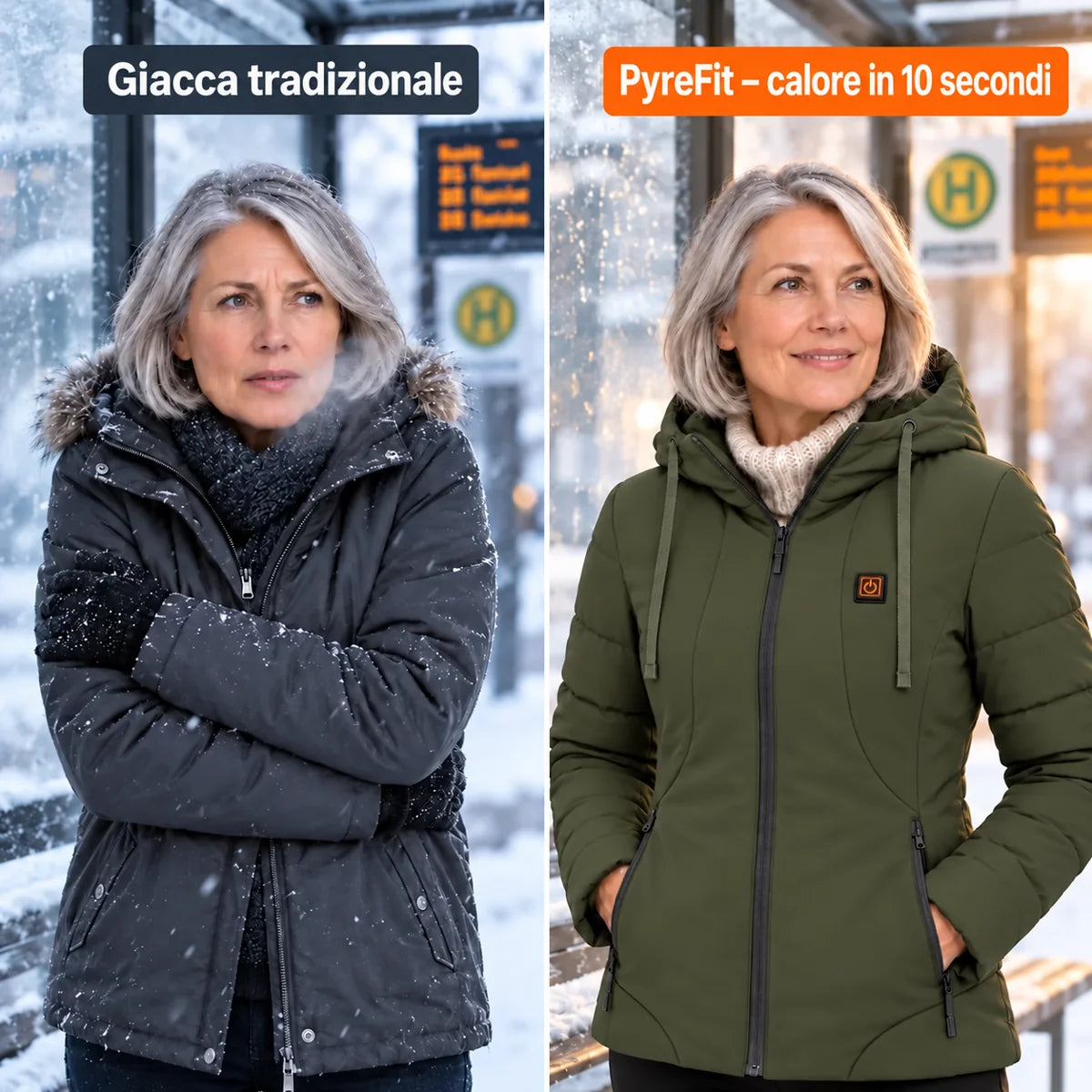 PyreFit Alpina in verde oliva – confronto