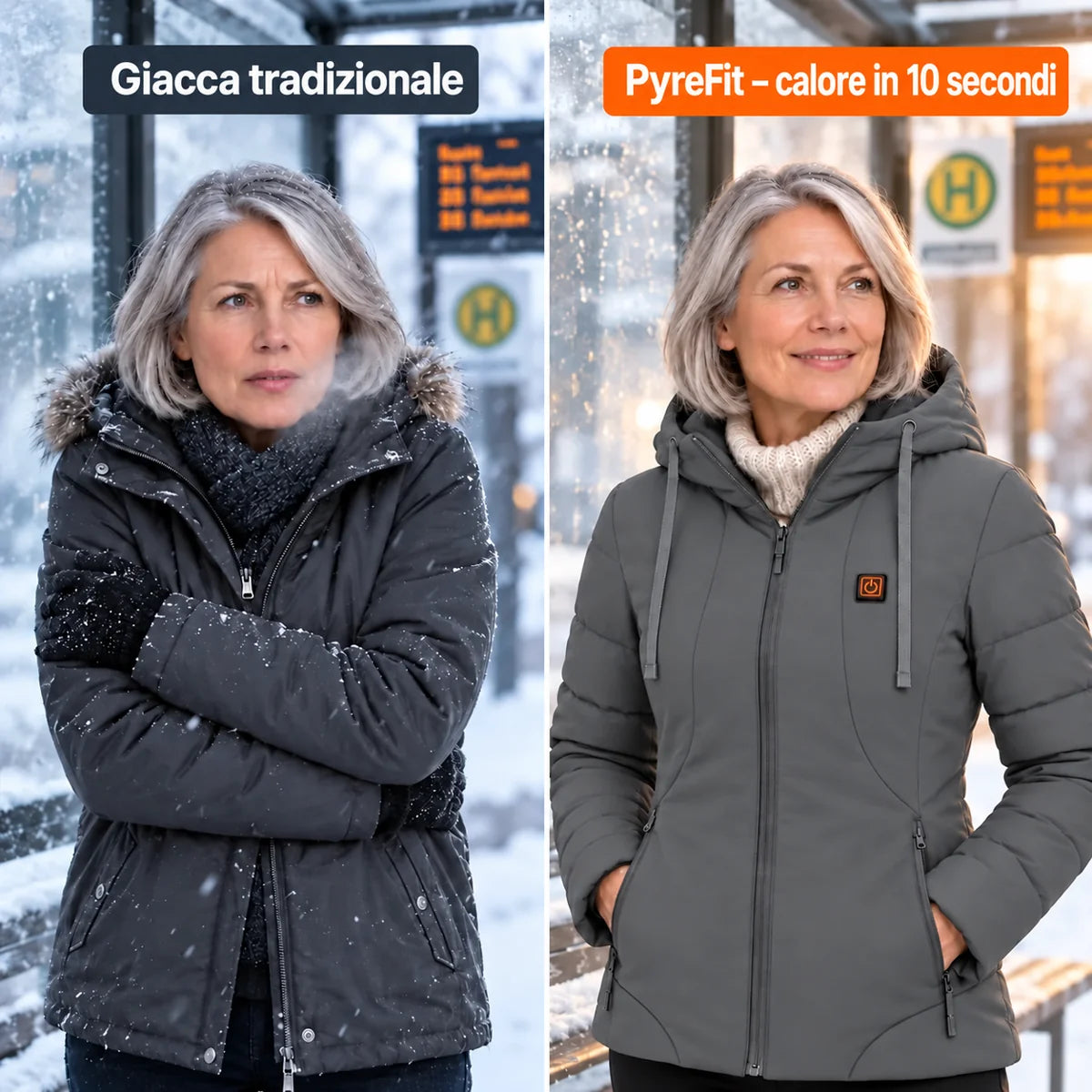 PyreFit Alpina in grigio – confronto