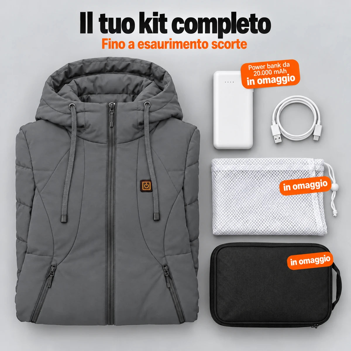 PyreFit Alpina in grigio – set completo
