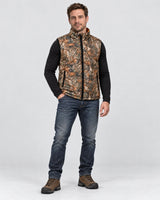 Gilet riscaldato double face PyreFit Altor, vista a figura intera