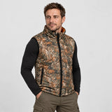 Gilet riscaldato double face PyreFit Altor, vista frontale con modello