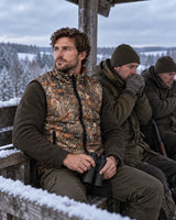 Gilet riscaldato double face PyreFit Altor in inverno: all’appostamento