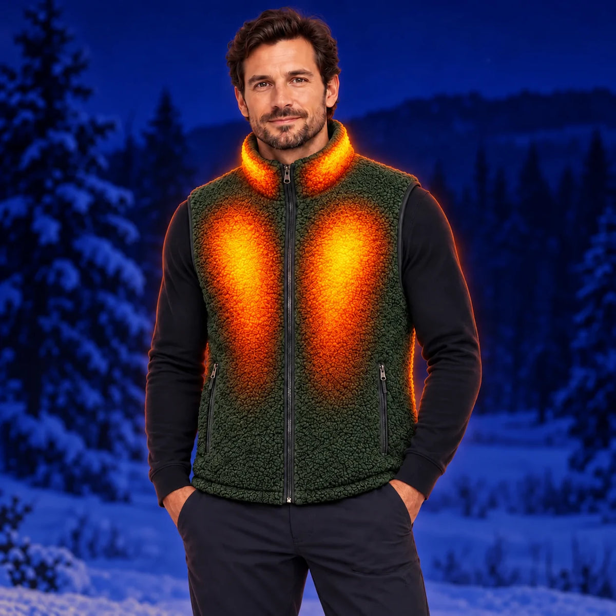 PyreFit Amparo in verde – calore in inverno