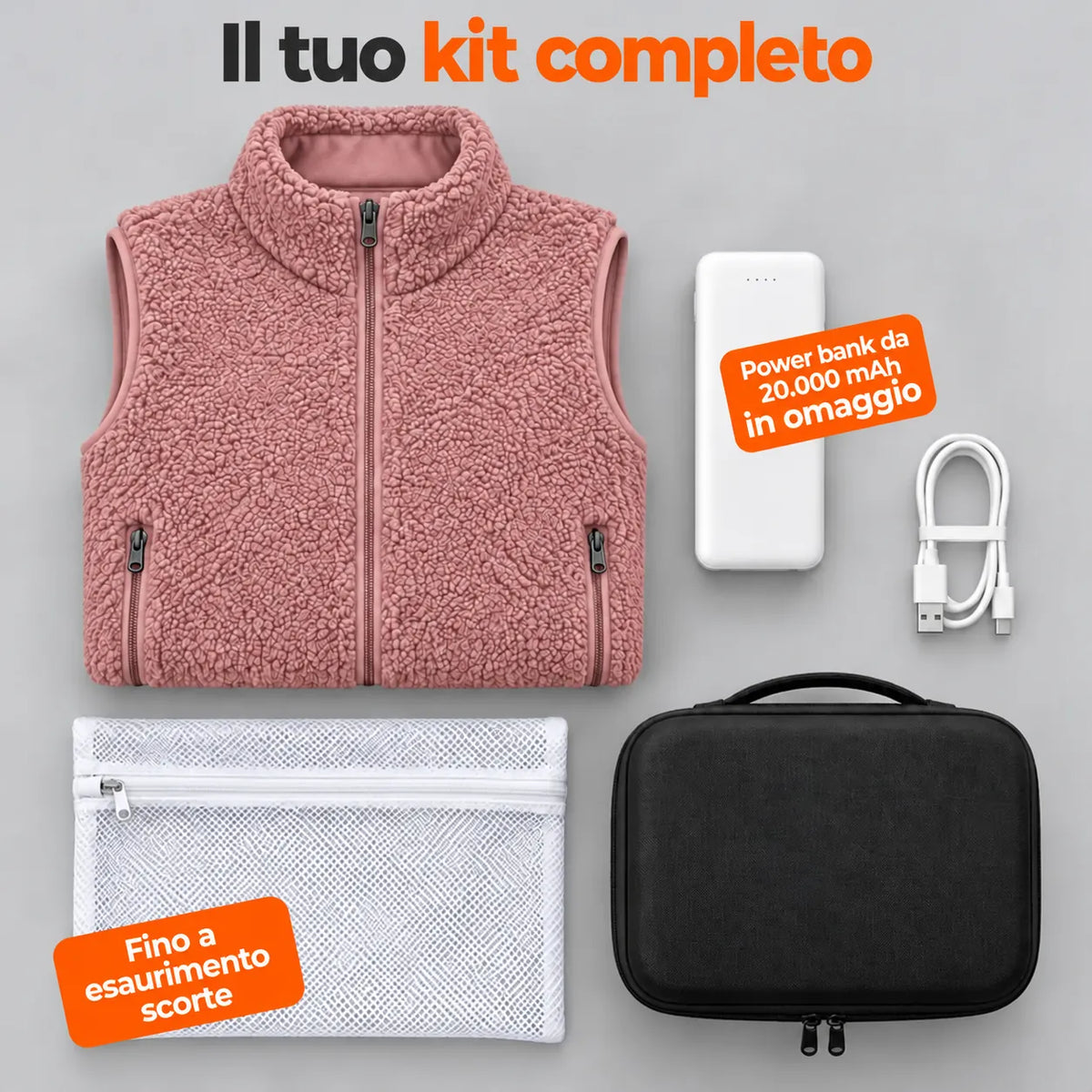 PyreFit Amparo in rosa – set completo