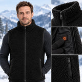 Gilet riscaldato in sherpa PyreFit Amparo, dettaglio del pulsante di controllo