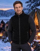 Gilet riscaldato in sherpa PyreFit Amparo in inverno: in campeggio