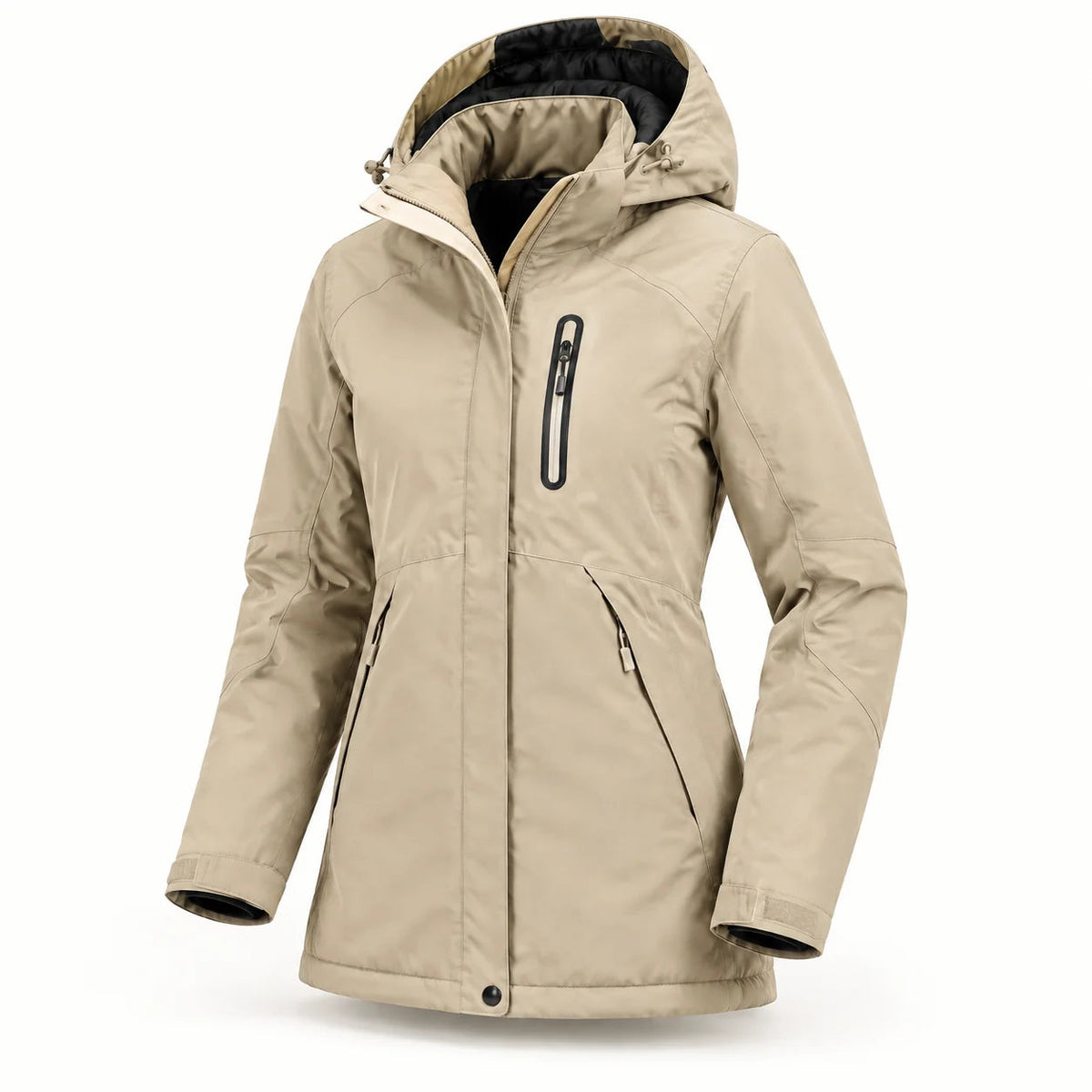 PyreFit Traverso – Beheizbarer Damenparka – Khaki